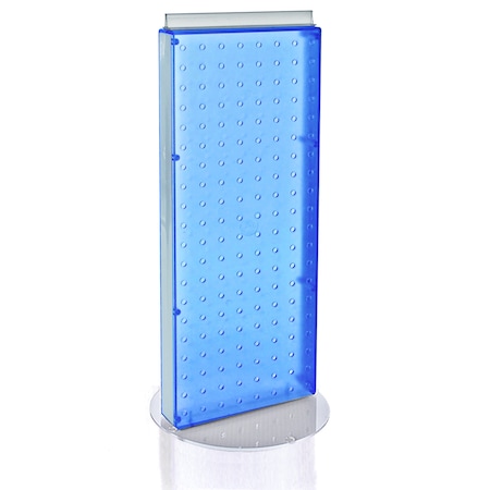 Azar Displays Non-Revolving 8"W x 20.75"H Pegboard Counter Display 700509-BLU